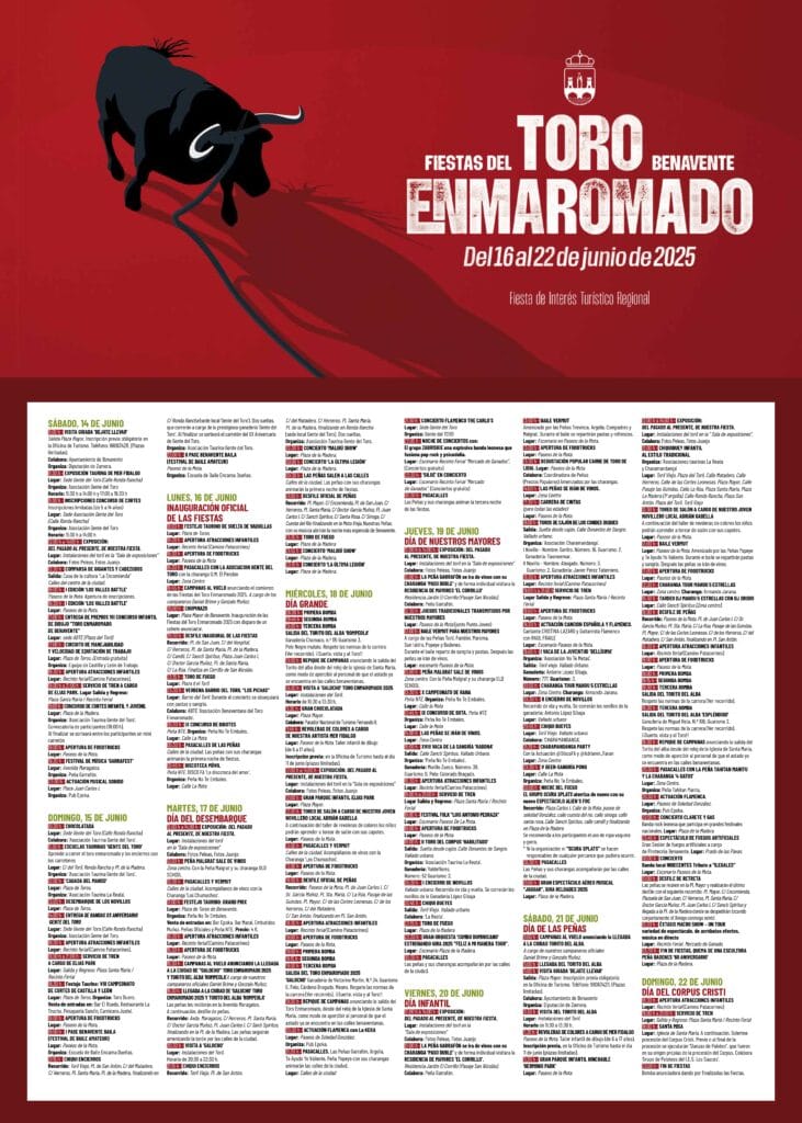 Programa resumen Toro Enmaromado 2025